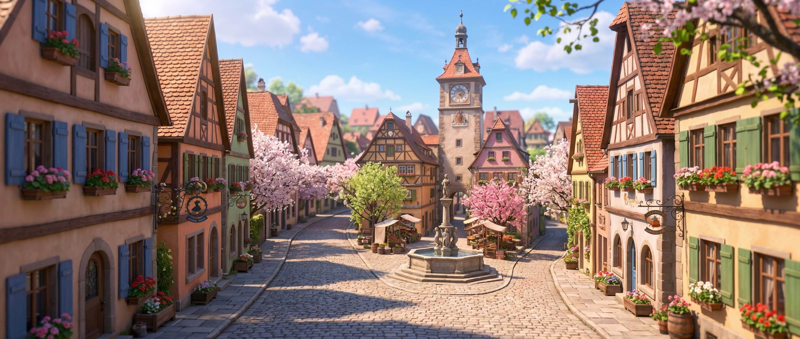 Rothenburg — lumea nivelului A2, ziua